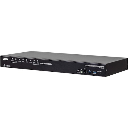 Aten CS18216 16-Port USB 3.0 4K HDMI KVM Switch with Rack Mounting Kit CS18208