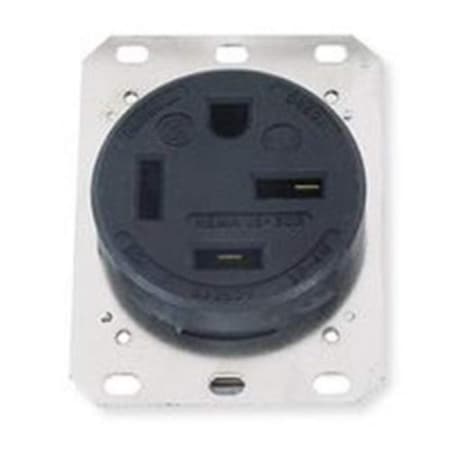 Hubbell Wiring Industrial Grade Stright Blade Single Receptacle HBL8460A