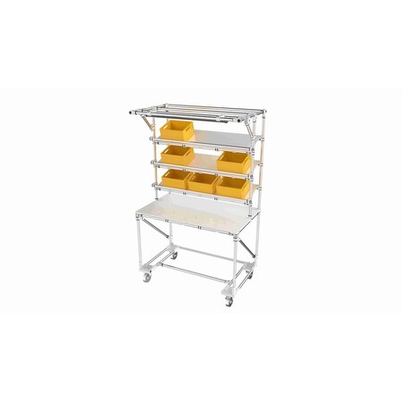 Trilogiq Mobile Workstation With Picking Shelves And Led. 101-1