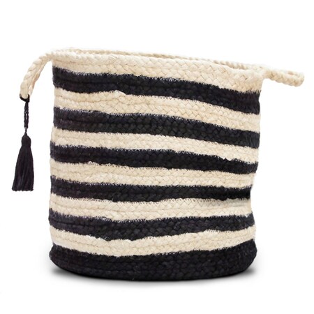 Homeroots 17" Ivory Jute Basket 704904
