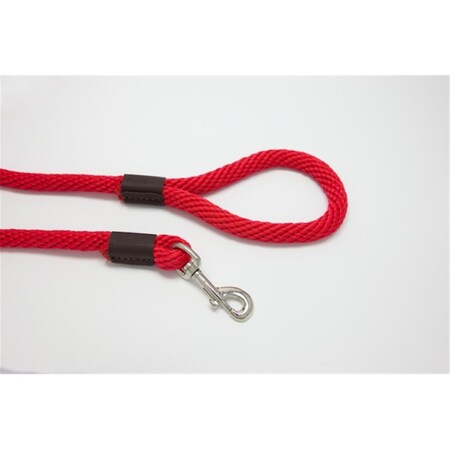 Purple Pebble 4 ft. x 0.62 in. Leedz Super Thick Red Leash LZ584RD