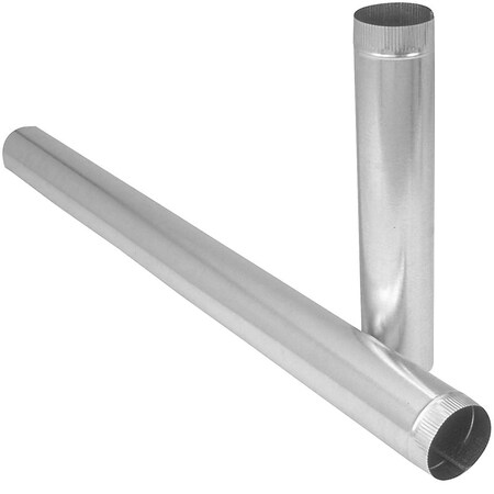 Imperial Mfg Furn Pipe 28Ga 8X24In Galv GV0407