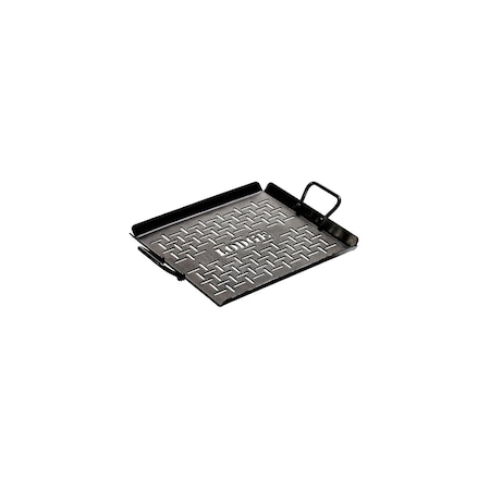 Lodge 13 x 12 Inch Seasoned Carbon Steel Grilling Pan, 2PK CRSGP12
