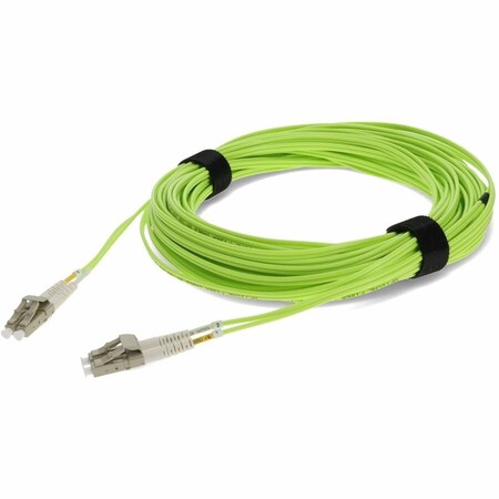 Add-On 12m LC to LC Lime Green OM5 Duplex OFNR Riser-Rated Fiber Patch Cable ADD-LC-LC-12M5OM5