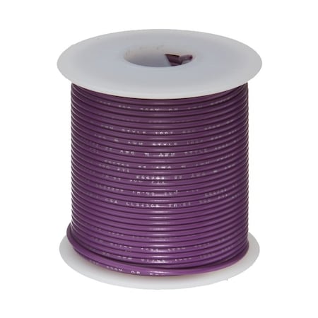 Remington Industries 20 AWG Gauge UL1061 Stranded Hook Up Wire, 300V, 0057 Diameter, Violet, 25 ft Length 20UL1061STRVIO25