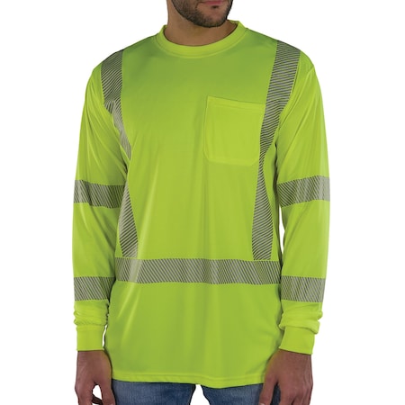 Ergodyne S Lime Class 3 Hi-Vis Long Sleeve Shirt 8370