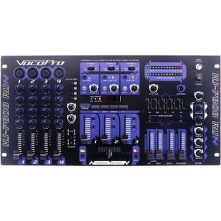 Vocopro Professional KJ/DJ/VJ Mixer with DSP Mic Effect and Digital Key Control KJ-7808RV