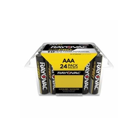 Rayovac Ultra Pro Alkaline Reclosable Batteries, AAA, 1.5 V, 24PK 620-ALAAA-24PPJ