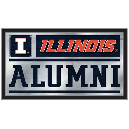 Holland Bar Stool Co Illinois 26" x 15" Alumni Mirror MAlumIlliniU