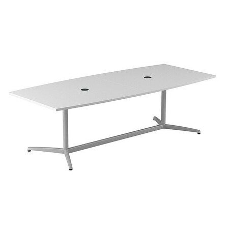 Bush Business Furniture Conference Table, White, Laminate/Wood 99TBM96WHSVK