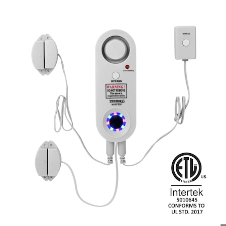 Techko Strobe Safe Pool Alarm for use on Gate, Door, Window or other Pool Entryway S287