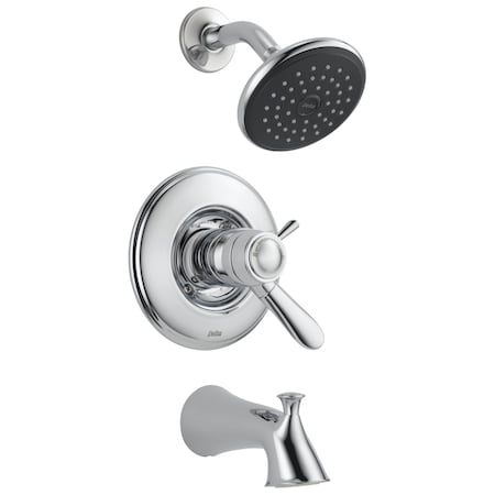 Delta Lahara Tempassure 17T Series Tub & Shower Trim In Chrome T17T438