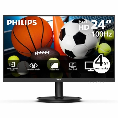 Tvp PHILIPS 241V8LBS - 24 inch Monitor, LED, FHD, HDMI, VGA, 4 Year Manufacturer Warranty - 24" 241V8LBS
