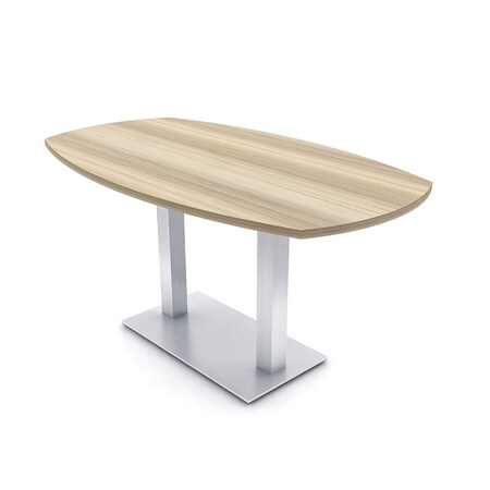Skutchi Designs Arc Boat Conference Table, 36 in W, 72 in L, Brown HAR-ABOT-36X72-DOU-K525