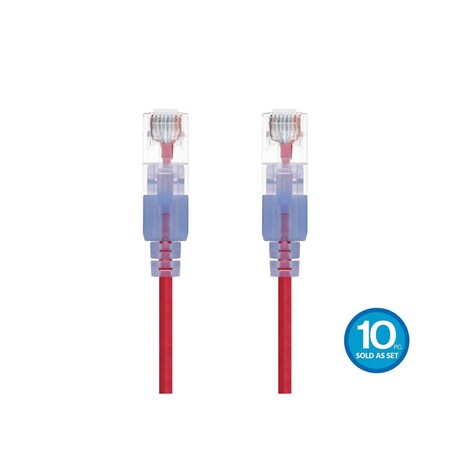 Monoprice SlimRun Cat6A Ethernet Patch Cable - Snagless RJ45_ UTP_ Pure Bare Cop 16314