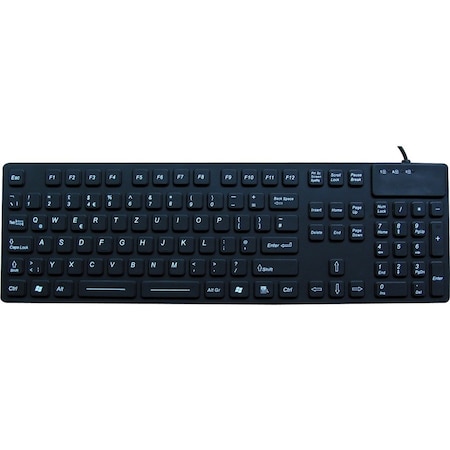 Ergoguys DSI WATERPROOF IP68 INDUSTRIAL USB KEYBOARD WITH NUMBER PAD KB-JH-IKB105