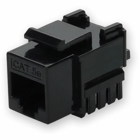 Add-On CAT5E UTP PUNCH DOWN KEYSTONE JACK DUAL IDC 90 DEGREE ADD-C5EUJK9D-BK