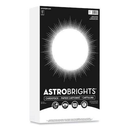Neenah Paper Color Cardstock, 65 lb Cover Weight, 8.5 x 14, Bright White, 125 PK 91670-01