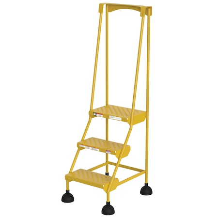 Vestil 63.4375 H Steel 3 Steps LAD-3-Y-P