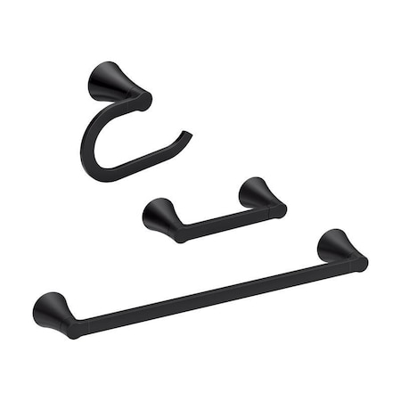 Moen ACCESSORY KIT MTT BLK, 3PK Y0733BL