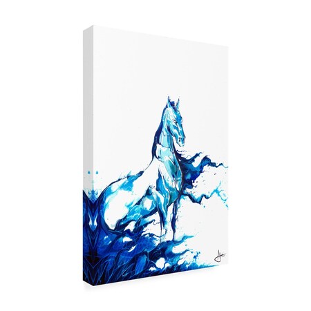 Trademark Fine Art Outdoor Canvas Art - Marc Allante 'Poseidon' Wall Art for Patios, or Gardens GRL02094-OC2232WR