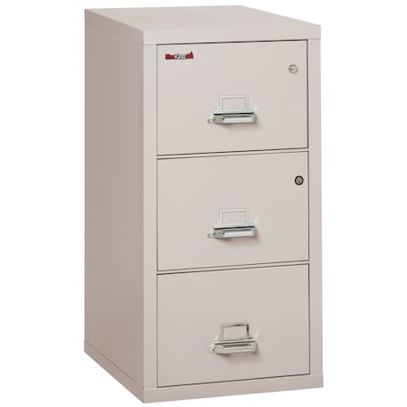 Fireking 3 Drawer, 1 Hr Fire Rated, Vertical, 31" Legal, Safe-In-A-File Platinum 3-2131-CPLSF