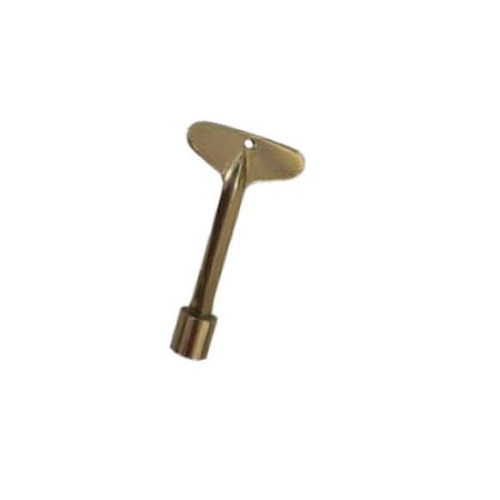 Dagan 0.31 in. Gas Valve Key, Plated Brass VK4-516-SB