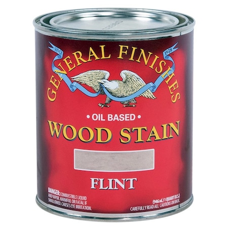General Finishes 1 Qt General Finishes FLQT Flint Wood Stain Oil-Based Penetrating Stain FLHP