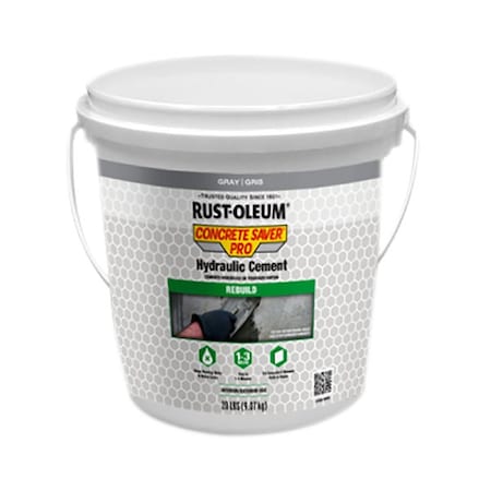 Rust-Oleum Hydraulic Cement, 20 lb, Gray 392534