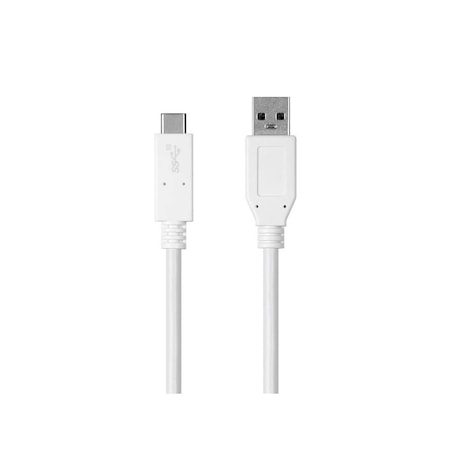 Monoprice USB Cable, 3.3 ft Overall L., White 27934