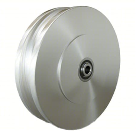 Hamilton Track Wheel, 8"dia, 2,100 lb, SS W-820-150-SSUB-1/2