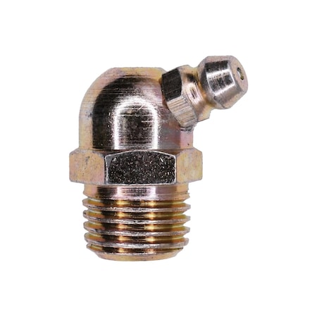 Auveco Grease Fitting 1/4in Pipe 1in Length 65 Degrees, 10PK 15062