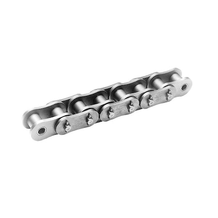 Tsubaki Double Pitch Conveyor chain, 10 ft OAL, 4 P, 2.25 Dia x 1.25 W, .281 THK Plate C2162HCB
