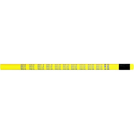 J.R. Moon Pencil Pencils Multiplication, 12PK JRM7843B-12