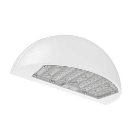 Westgate HALF-MOON WALL PACK 48/64/80W 3CCT TYPE3 WITH PHOTOCELL WH, 48W/64W/80W, 30K/40K/50K, White WPMX-48-80W-MCTP-WH