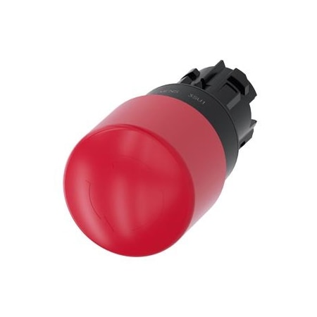 Siemens EMERGENCY STOP mushroom pushbutton, 22 mm, round, plastic, red 3SU1000-1GB20-0AA0-ZY10