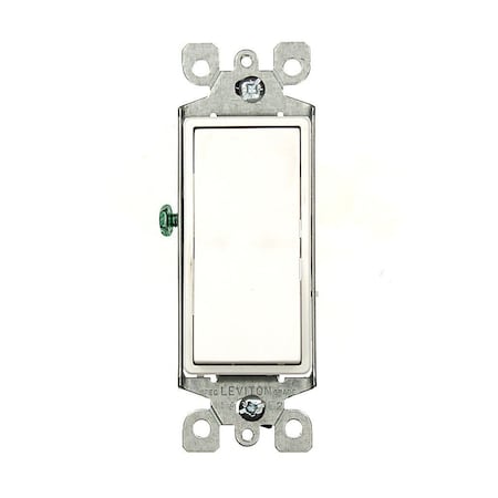 Leviton Decora Rocker 3-Way AC Quiet Switch, 15 Amp, 120/277 Volt, White 5603-2W