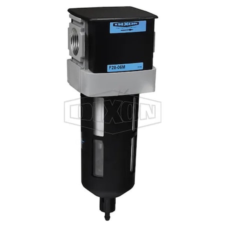 Dixon Wilkerson by Standard Airline Particulate Filter with Bowl Guard, 1/2 in NPT/BSPP-G Port, 150 psig P F28-04A