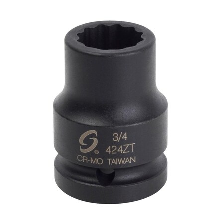 Sunex 3/4 in Drive 3/4 in 12-Point Thin Wall Impact Socket 424ZT