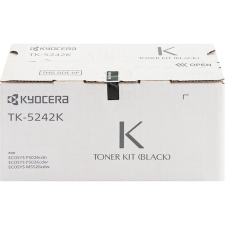 Kyocera Black Toner Cartridge, 4,000 Yield TK-5242K