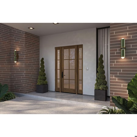 Doornmore G108, 65.25" x 98" ( 36" Door + 2x12" Side) Left Hand, Mahogany SDL 8 Lite Exterior Door G108-SW-3696-G104-SL_1-2_LI