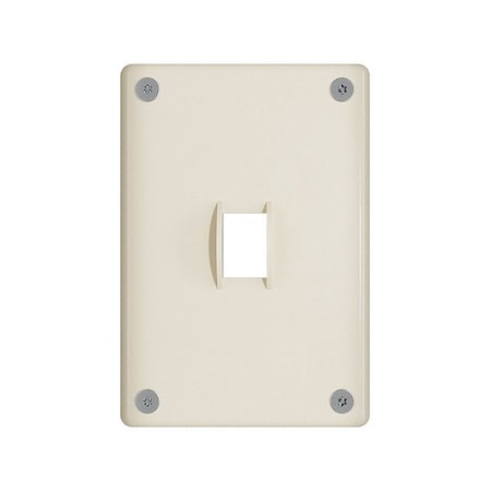 Legrand Wall Plate, 3.74" W, Stainless Steel, Ivory WSP31S1IVYPS