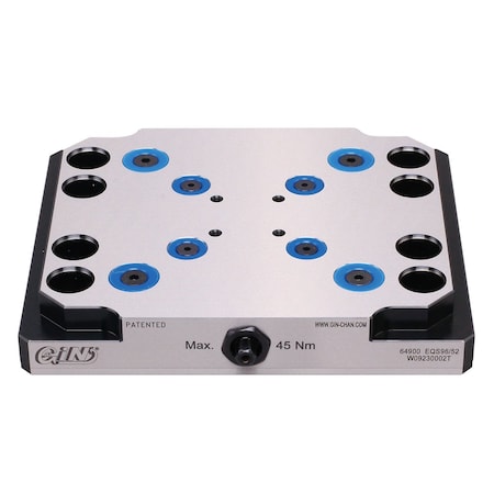 Hhip 52/96mm Pin Spacing Zero-Point Plate For 5-Axis CNC Vise 3900-2244