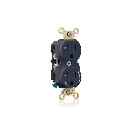 Leviton Dup Rec 20A 125V 1MCtrl TR Self-Gr Blk 5362-1PE