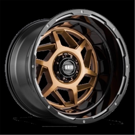 Hard Top D2952R87 20 x 9 GD14 0 mm Offset 5 x 127 Gloss Bronze with Black Lip Wheel HA1590938