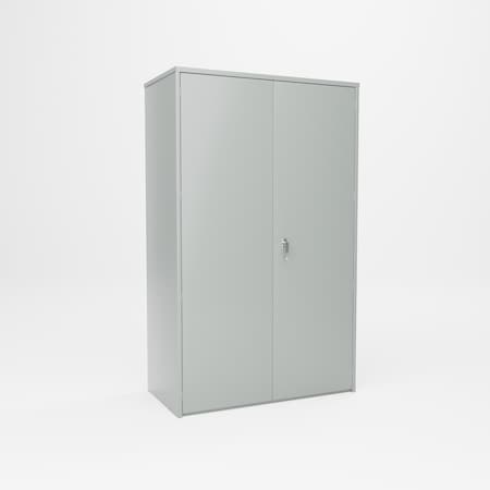 Pucel Heavy Duty Storage Cabinet, 48 in W x 78 in H x 24 in D, Black HDSC-4878-24-4