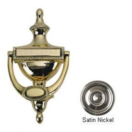 Brass Accents Rope Door Knocker 8 in. Satin Nickel A06-K0170-619