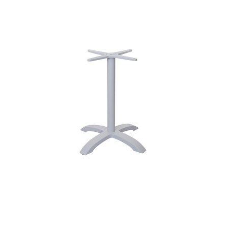 Bfm Seating Bali Table Base - Weighted Cast Aluminum - Powder Coated White PHTB2626WH