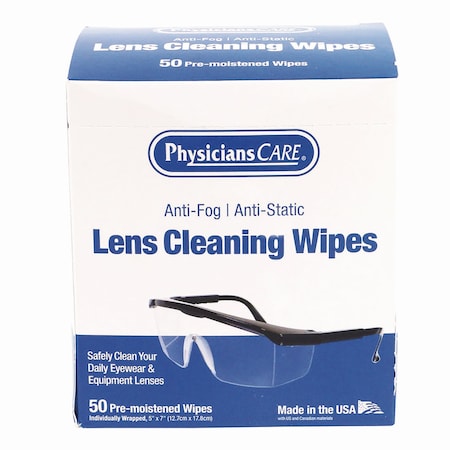 Physicianscare Lens Cleaning Wipe, 50PK 91294