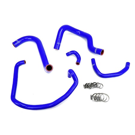 Hps Performance High Temp Reinforced Silicone Radiator and Heater Coolant Hose Kit, Blue, 57-1746-BLUE